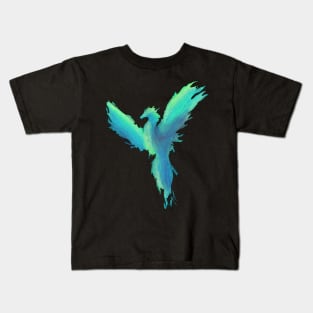 Dry brush Phoenix blue Kids T-Shirt